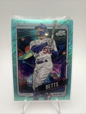 2024 Topps Cosmic Chrome Aqua Equinox Refractor #53 Mookie Betts 35 /199