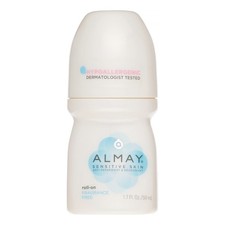 Almay Anti-Perspirant Deodorant, Sensitive Skin, Roll-On, Fragrance Free 1.7