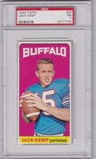 1965 Topps Football, Jack Kemp #35, PSA-7 (Huge selection of 1965 FB PSA)
