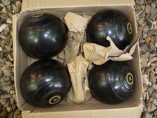 Bowls x 4 Top Grade LIGNOID BIBC official 82 & 96 J.E.D.  D