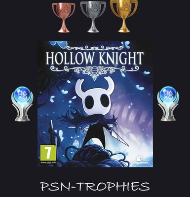 Hollow Knight PS4 Trophäen 100% Platinum Trophy Service (safe/legit)