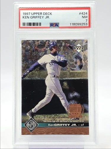 KEN GRIFFEY JR. 1997 UPPER DECK HOT LIST BASEBALL MARINERS PSA 7 Q5775