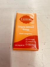 Lume Triple Milled Soap Rich Moisture & Gentle Cleansing 5oz (Clean Tangerine)