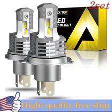 4X AUXITO 9003 H4 HB2 LED Headlight bulb Kit High-Low Beam 60W 6000K White 10S