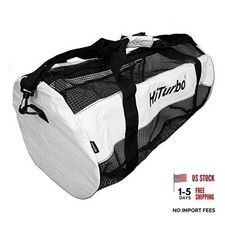 100L Mesh Dive Duffel Bag: Scuba Gear Bags for Diving, Snorkeling, White