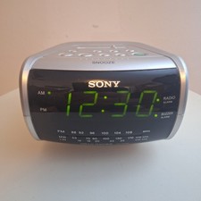 Sony ICF-C115L Dream Machine Clock Radio Silver FM/MW/LW Alarm Snooze