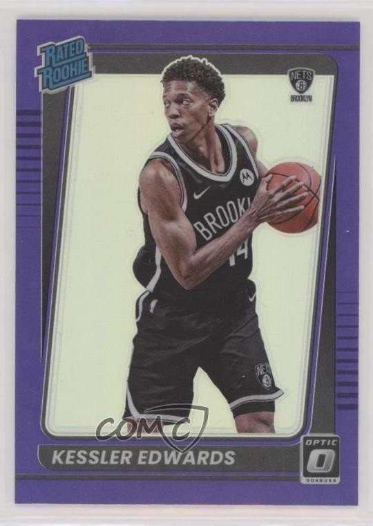 2021-22 Panini Donruss Optic Rated Rookie Purple Prizm Kessler Edwards #154 k6j