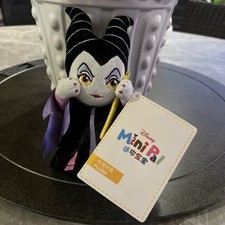 Disney Shanghai 2024 Halloween Maleficent Mini Pal Magnetic Shoulder Plush Doll
