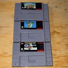 Nintendo SNES Game Lot: Super Mario Kart, Super Mario World, Tecmo Super Bowl