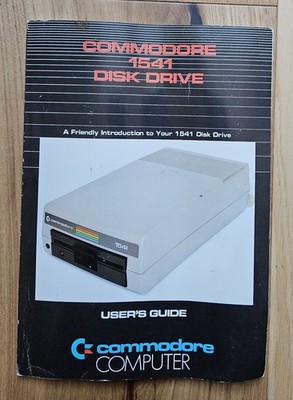 Commodore 1541 Disk Drive Computer User's Guide Manual Booklet 1982 Vintage