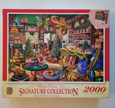 Used JIGSAW PUZZLE  2000 PC - “Festive Finds”  Christmas Store