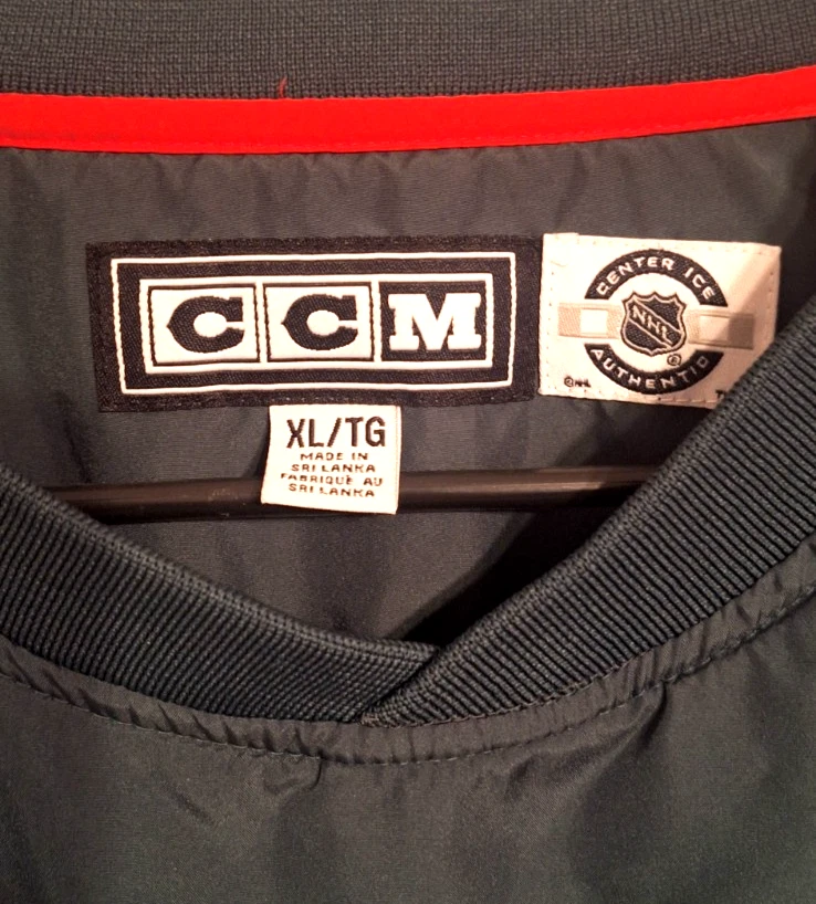 Cortavientos/jersey CCM Minnesota Wild Hockey talla XL logotipo del equipo/color años 2000 Foto 2 de 4