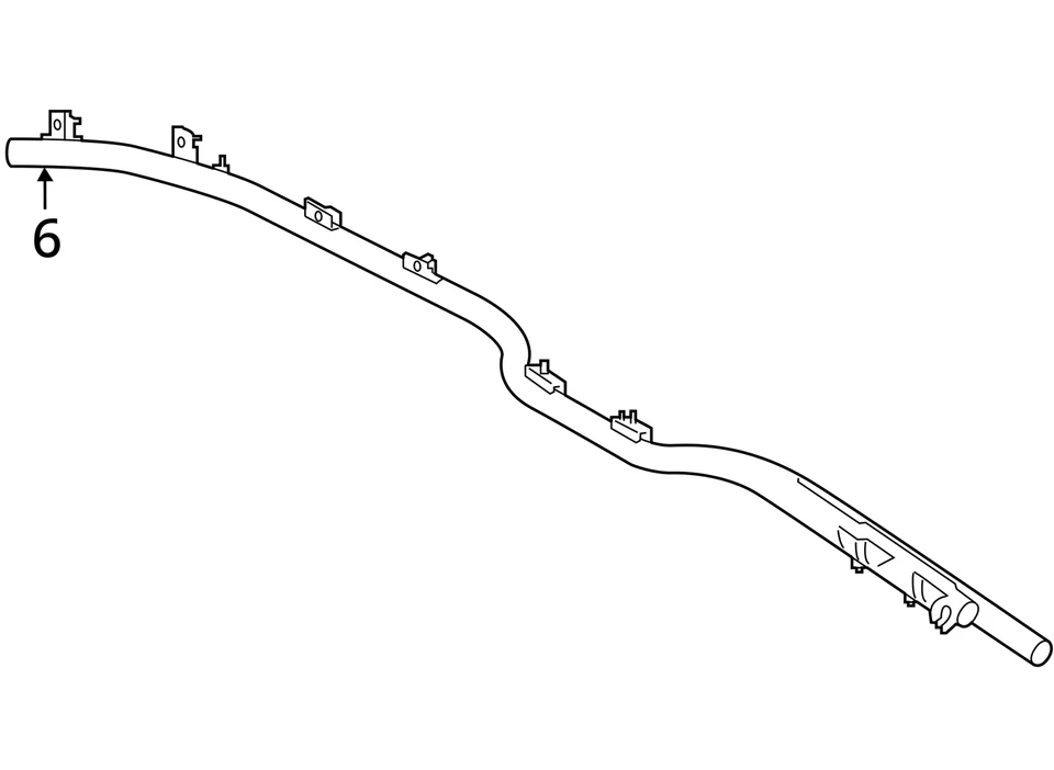 2019-2023 FORD RANGER PASSENGER RIGHT UPPER ROOF CURTAIN SRS AIRBAG Foto 4 de 4