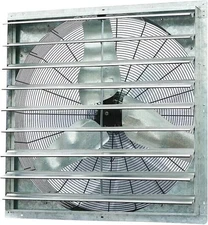 36" Shutter Exhaust Fan 6128 CFM Industrial Speed Wall Mount Garage Shop Attic