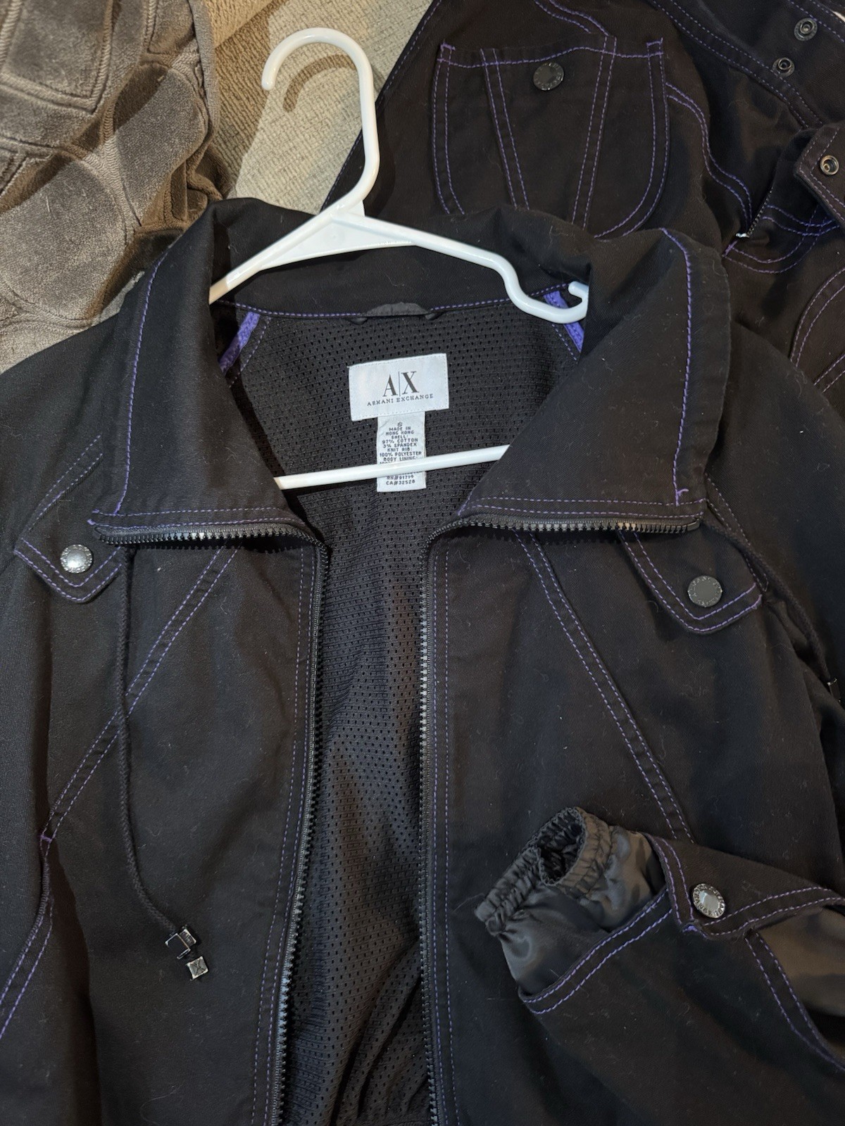 Rare Pre-Owned Armani Exchange Women’s Black Jacket & Pants Set image 5