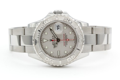 Rolex Yacht-Master 169622 Platinum Bezel 29mm Ladies Watch 2005 Full Set
