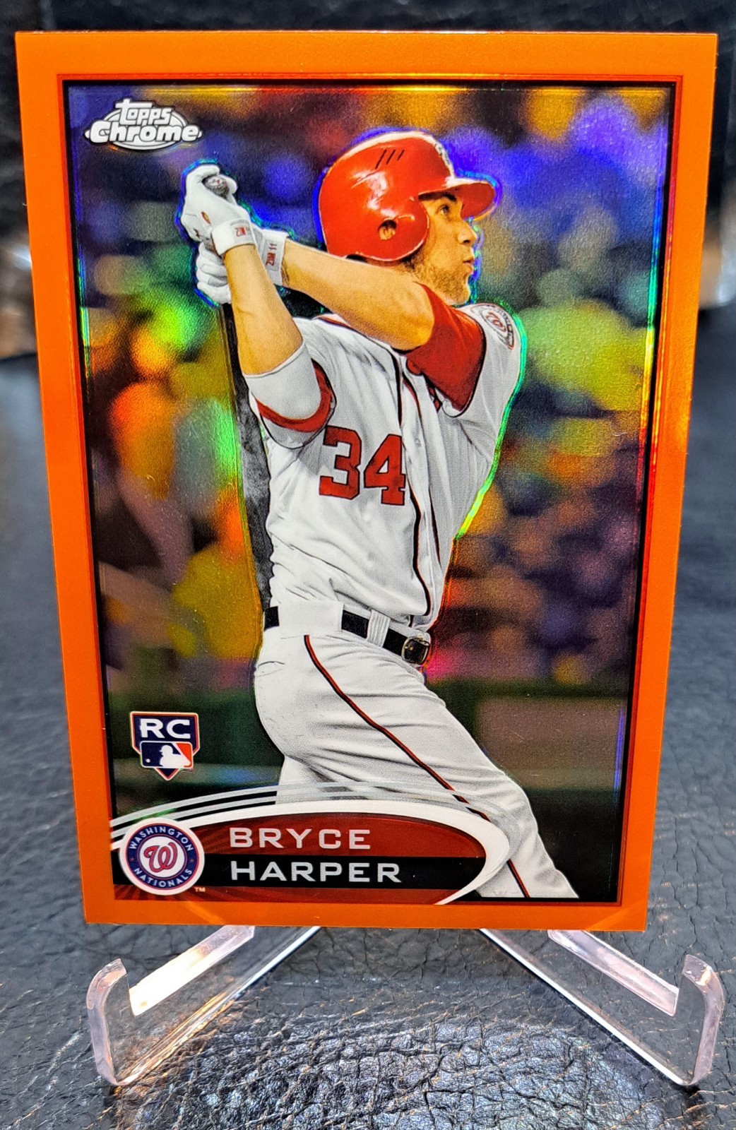 2012 Topps Chrome - Bryce Harper #196 Orange Refractor Sp (RC)