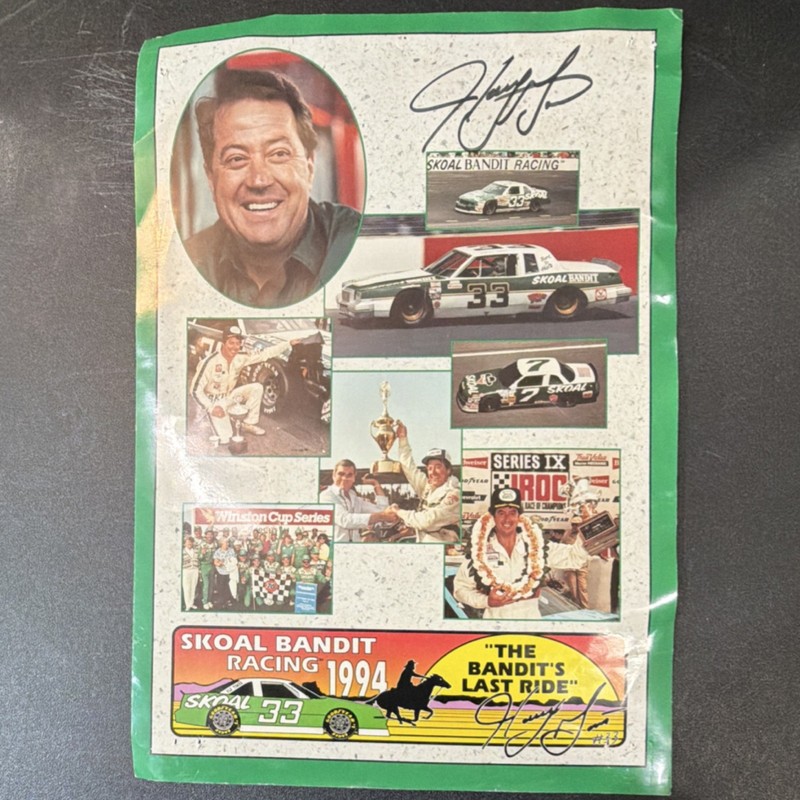 Skoal Bandit Racing Harry Gant Autographed NASCAR Photo 1994 The Bandit's Last …