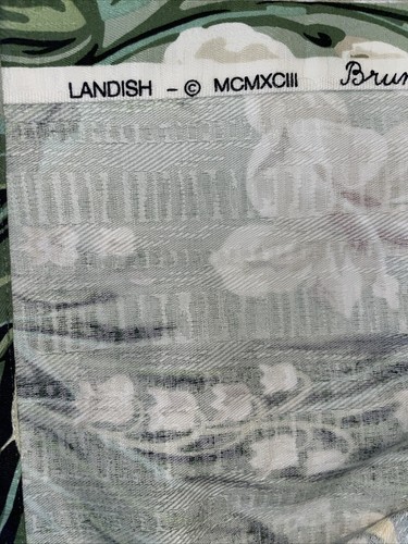 Brunschwig & Fils, Landish, stampa a mano vintage, floreale, 86X51 colore giallo - Foto 5 di 10