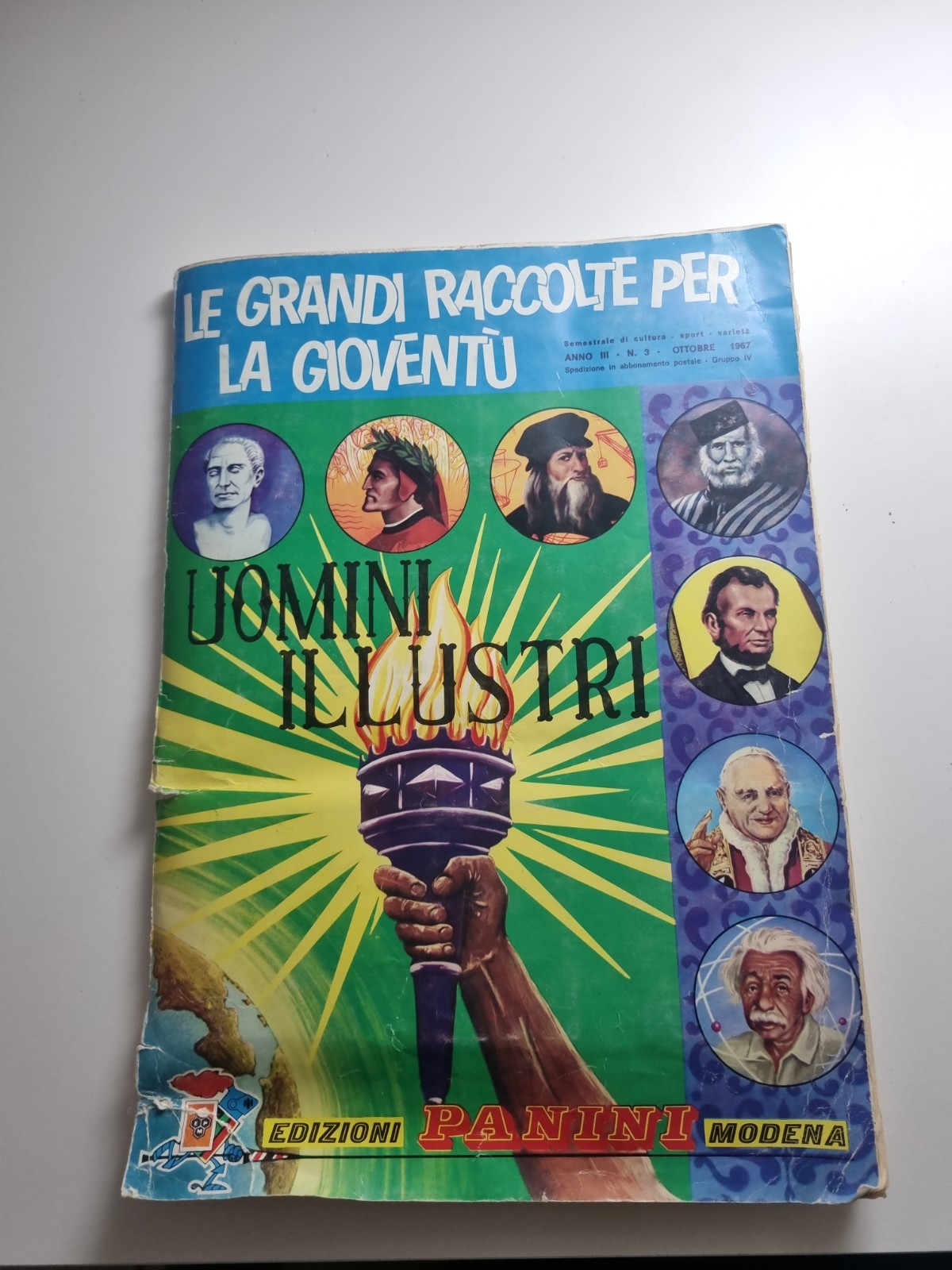 UOMINI ILLUSTRI Panini 1967 Album da recupero cpl - 25 figurine