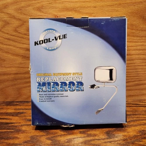 Mirror For 1987-1991 Bronco Ford F-150 F-250 F-350 Left Driver Side Chrome FD11L