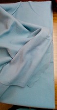 Knit Fleece, Light Blue Solid, Irregular Remnant See Description
