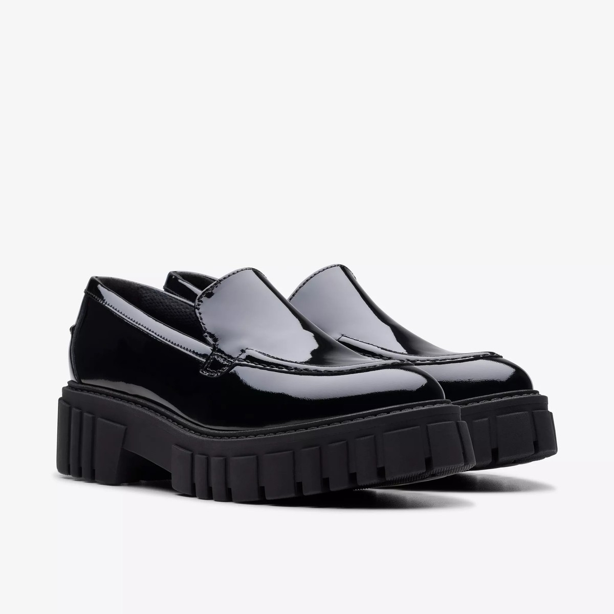 Clarks Women's Page Loafer Black patent 26178682 | eBay