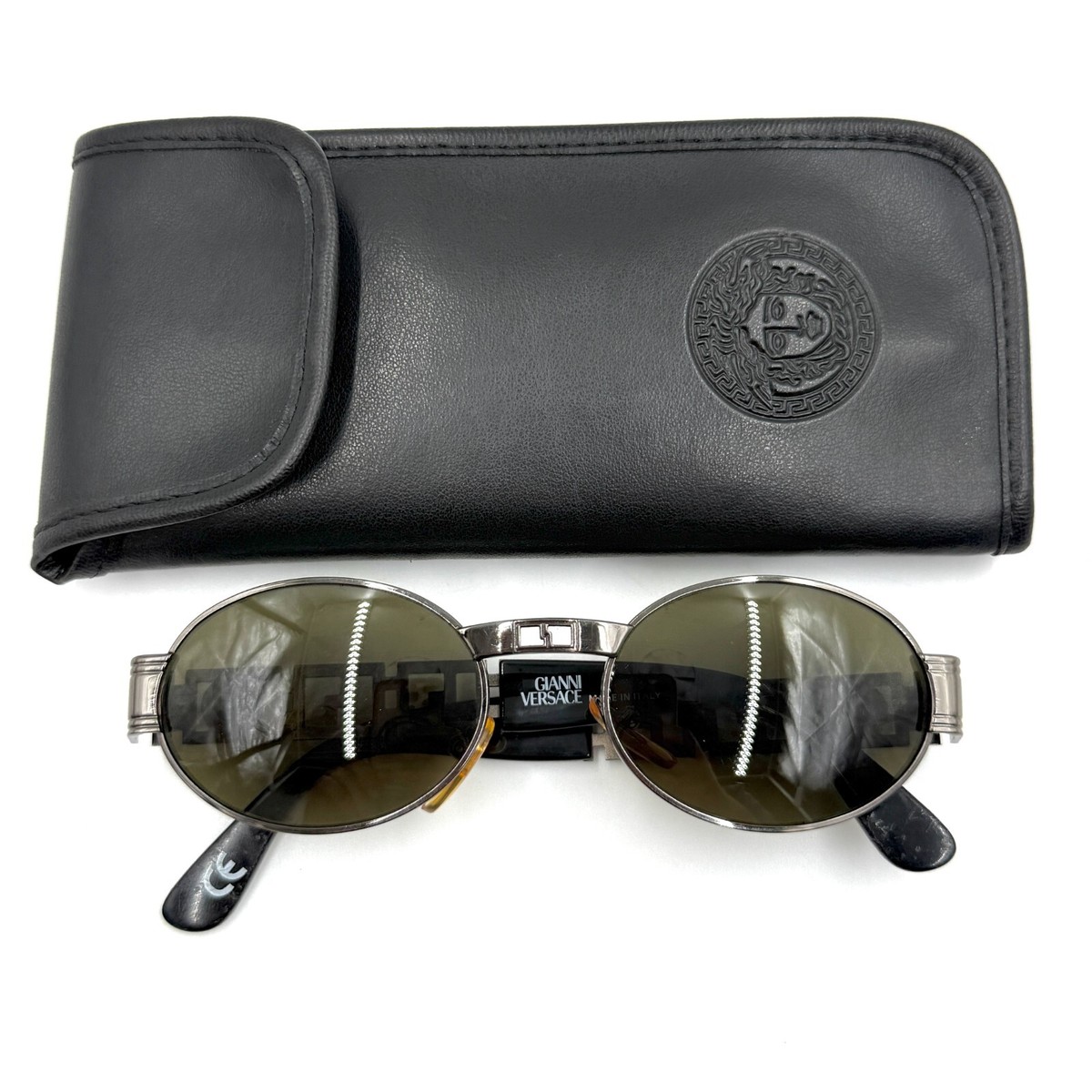 Versace 90sサングラス ヴィンテージ ケース付き VERSACE 90S ヴィンテージ ロゴ サングラス ユニセックス