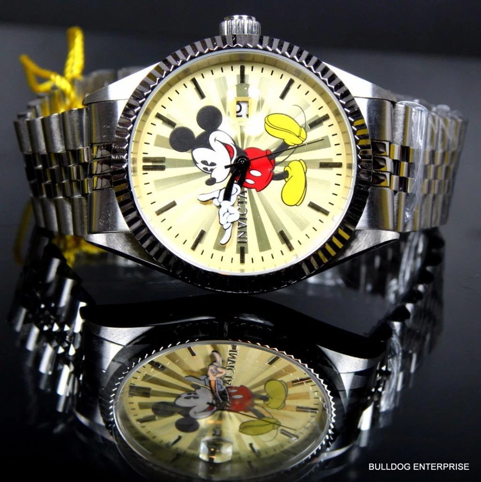 Invicta Disney Mickey Mouse Stainless Steel Champagne Limited Edition Watch New - Image 3 of 4