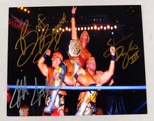 Jeff Jarrett Shane Douglas Buff Bagwell Signed 8x10 WCW Wrestling Photo WWE