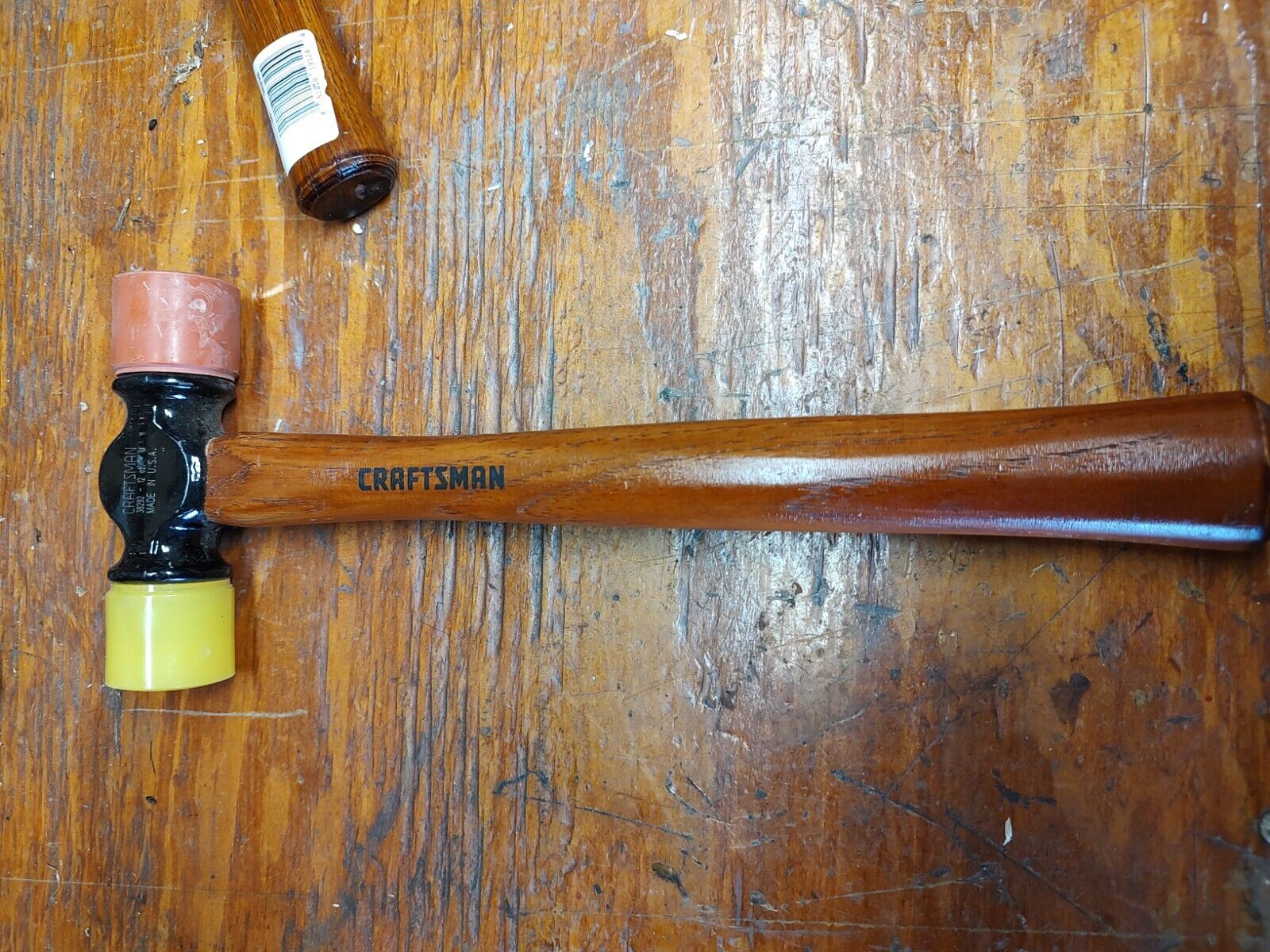 Vintage Craftsman 12 oz Rubber/plastic tip hammer USA #38929 Unused condition.