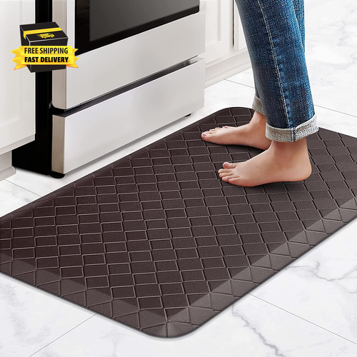 Cushioned Anti-Fatigue Rug,17.3"X28",Thick Waterproof Non-Slip Kitchen Mats Heav