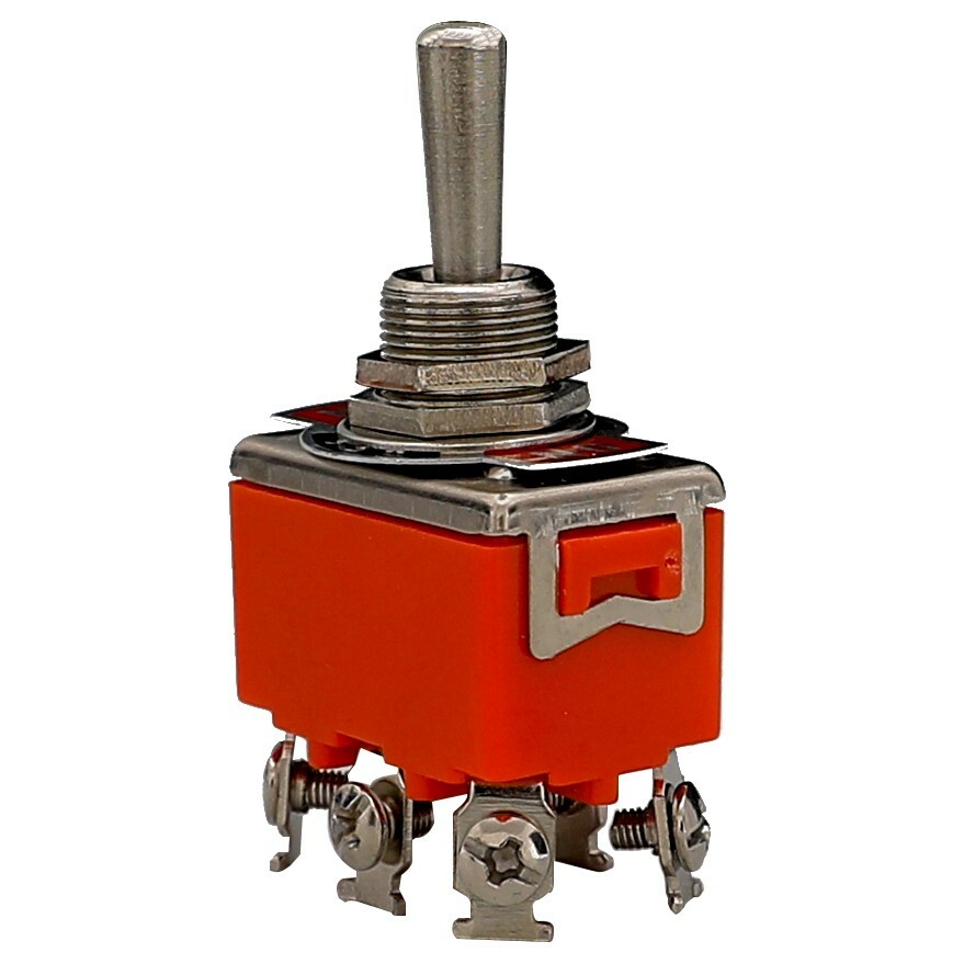 小物 on off 250V/15A 6Pin On/Off/On Rocker Toggle Switch Momentary Knob Self