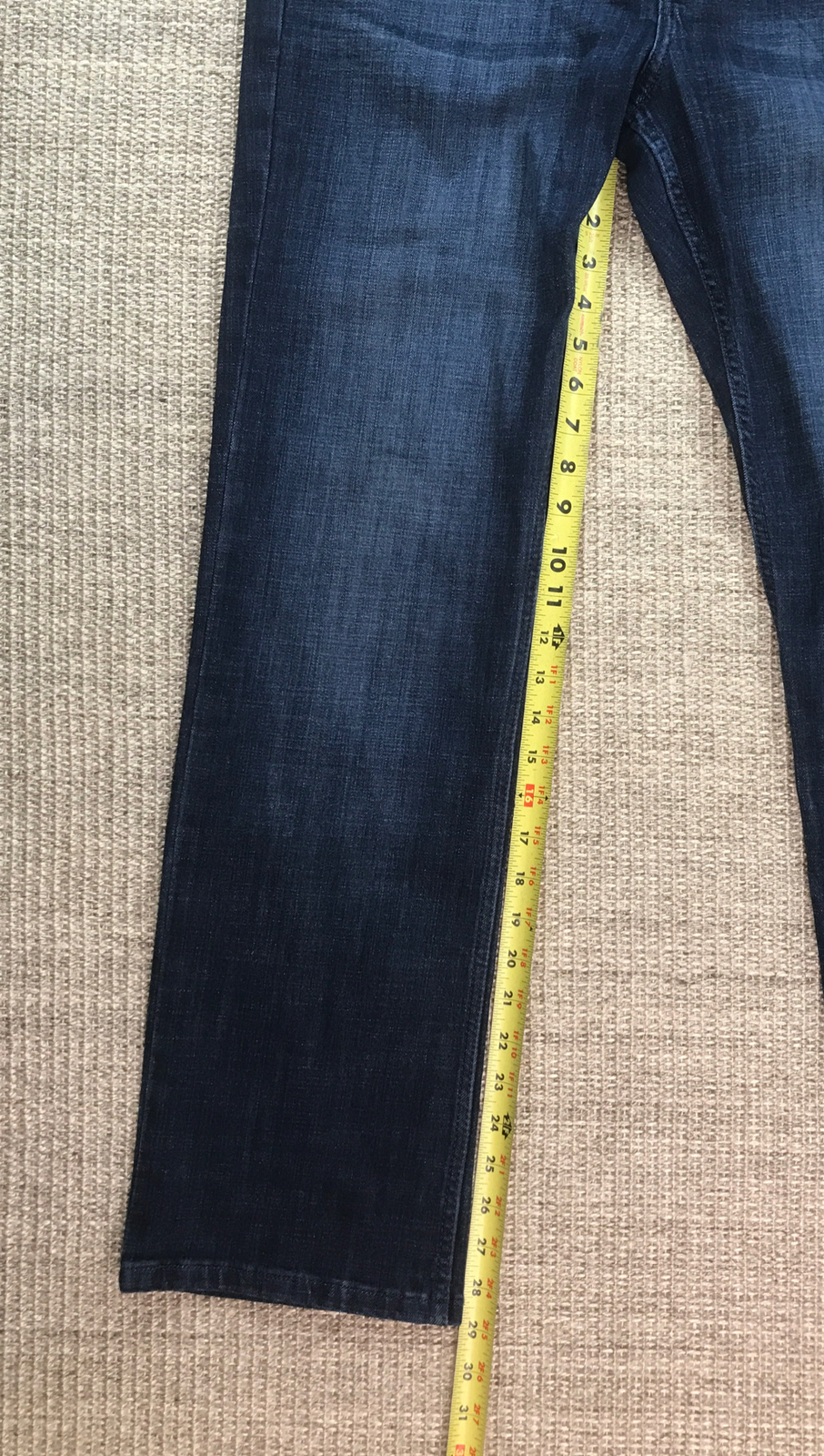 Wrangler Size 15/16 X 32 Women's Dark Wash Straight Leg Jeans - 09MWTDS