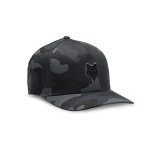 Fox Racing Flexfit Hat Fox Head Embroidery Black Camo Size LG/XL