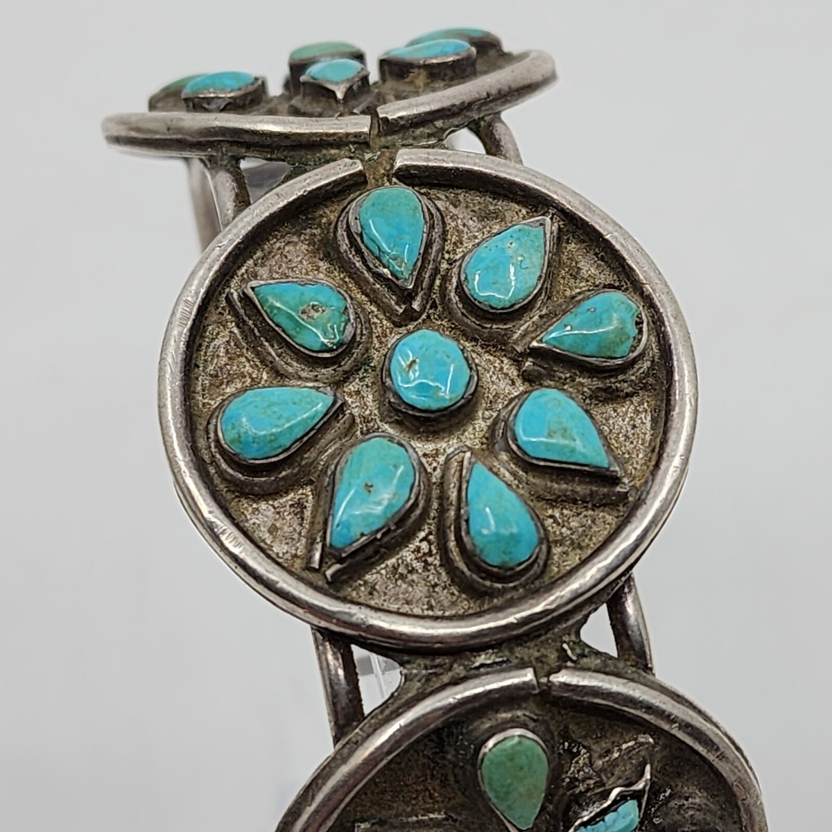 6 Inch Wrist Best Dave Freeland Vintage Inlay Turquoise Sterling Silver Bracelet 6 Inch Wrist Best Dave Freeland Vintage Inlay Turquoise Sterling Silver Bracelet