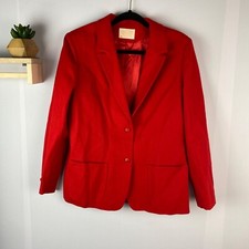 Pendleton Women's Vintage Red Wool Blazer