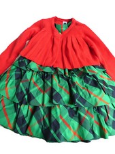 Janie and Jack 2 Pc SET Dress Sweater Size 2T Green Plaid Red NEW in Box
