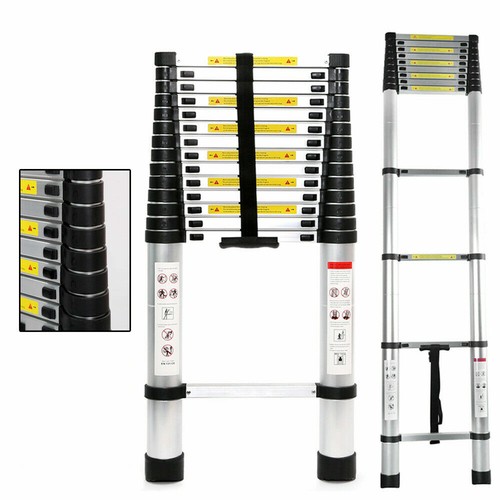 Aluminium Telescopic Ladder Heavy Duty 2.5m5m MultiPurpose Extendable