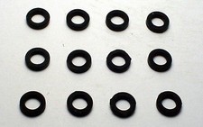 TYCO CURVE HUGGER EARLY CHASSIS 6 PR RUBBER FRONT TIRES. NEW