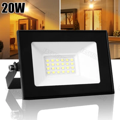 WOWSPEED Foco de inundación LED de 20W foco exterior foco jardín lámpara DE