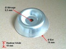 Coupelle bol glisseur Ø 70 mm x 18 mm débroussailleuse Oleo Mac