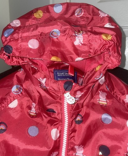 BAMBINO 3-4 ANNI ROSA PEPPA PIG IMPERMEABILE REGATA UNICO PEZZO - Foto 3 di 5