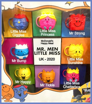 Mr Men Little Miss Mcdonalds Happy Meal Toy Mr Clever Little Miss Chatterbox Toys Games Bricks Figurines On Carousell