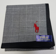 POLO Ralph Lauren Handkerchief Scarf Classic Cotton Hankie Neck Ribbon