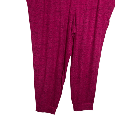 NWT ID Ideology Plus Size Drawstring Knit Joggers Posh Berry 4X - Picture 4 of 10