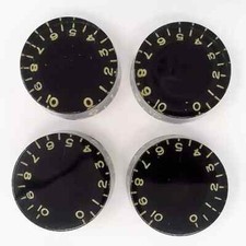 4pcs Black Relic Embossed Speed Knobs Set for Gib Les Paul