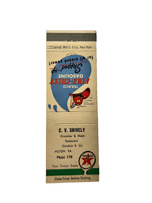 C.V. SHIVELY STANDARD SERVICE Matchbook Matchcover - MILTON, PENNSYLVANIA