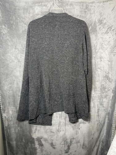 H2H Women’s Open Front Cardigan Long Sleeve Black / White Size 3X - Picture 6 of 6