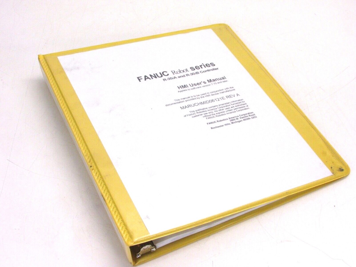 FANUC ROBOT SERIES R-30iA R-30iB CONTROLLER HMI USER'S MANUAL LATER
